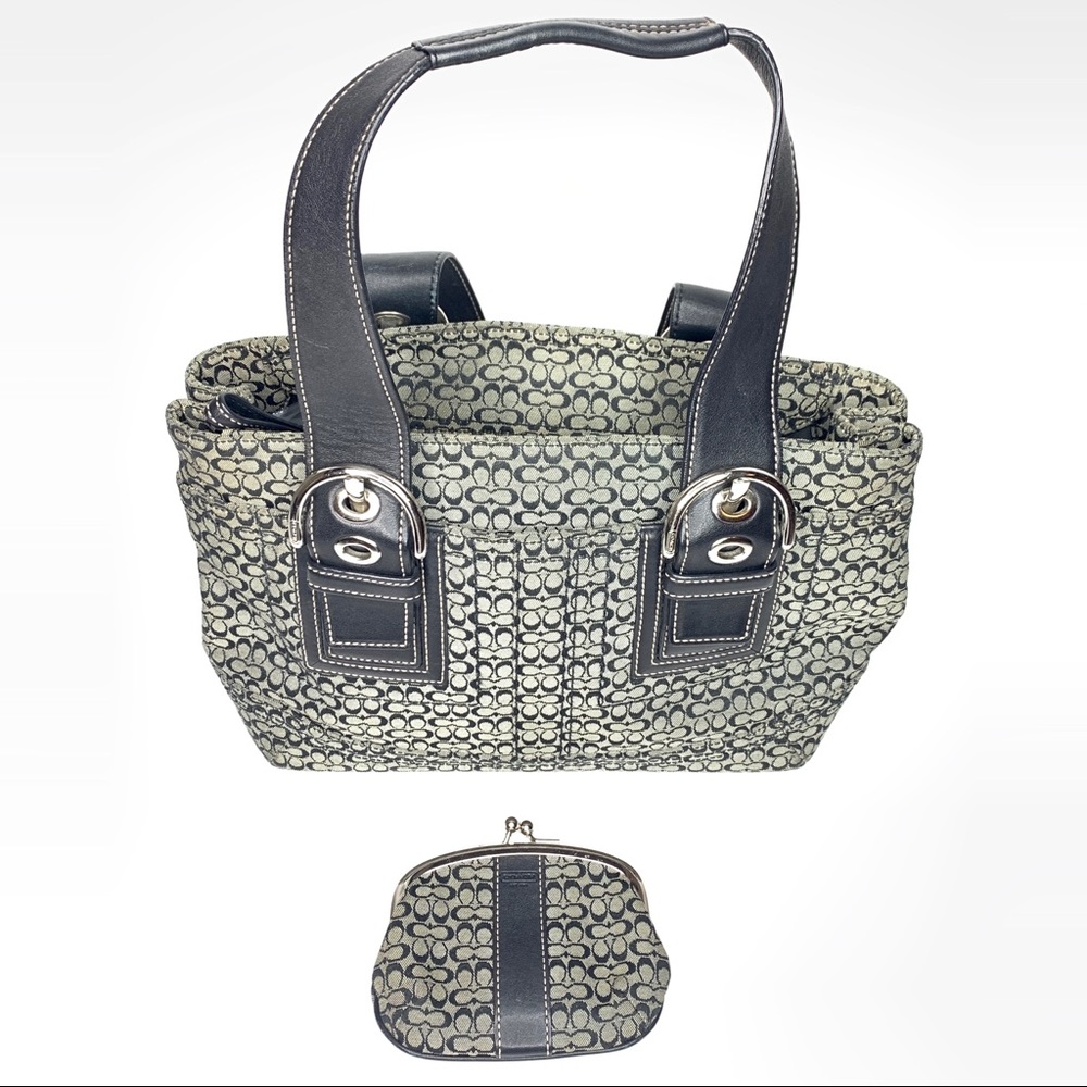 Authentic Coach bag and coin wallet